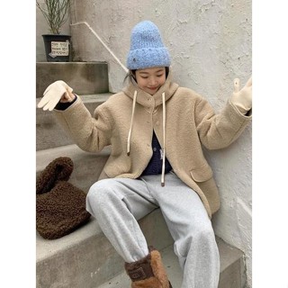 【Codibook】韓國 From Beginning 保暖毛絨寬鬆連帽夾克［預購］拉鍊外套 連帽上衣 女裝