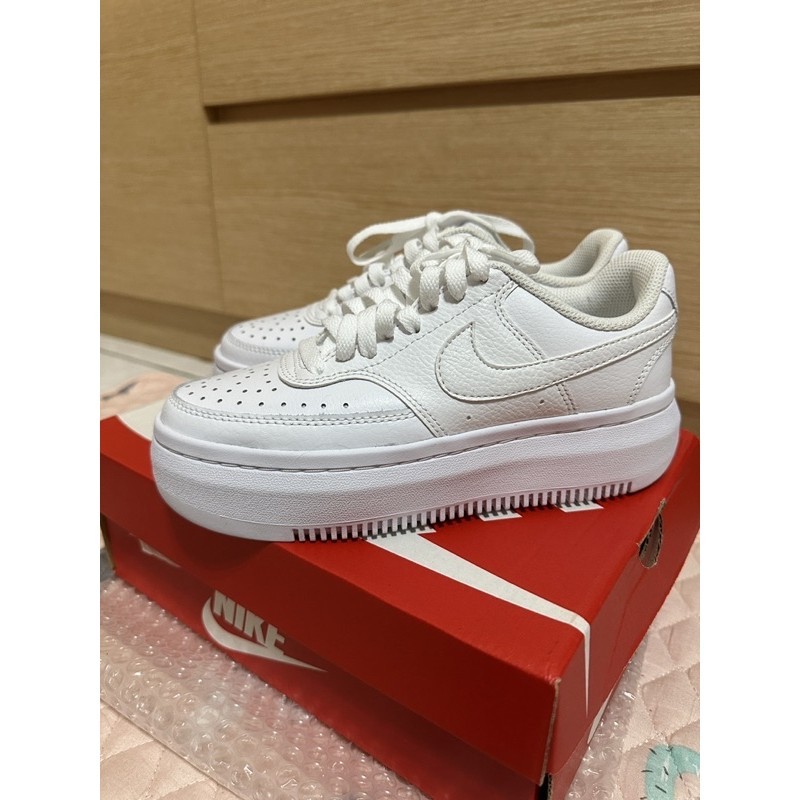 全新現貨 NIKE Court Vision ALTA LTR 小白鞋 厚底 女款 全白 雪糕DM0113-100