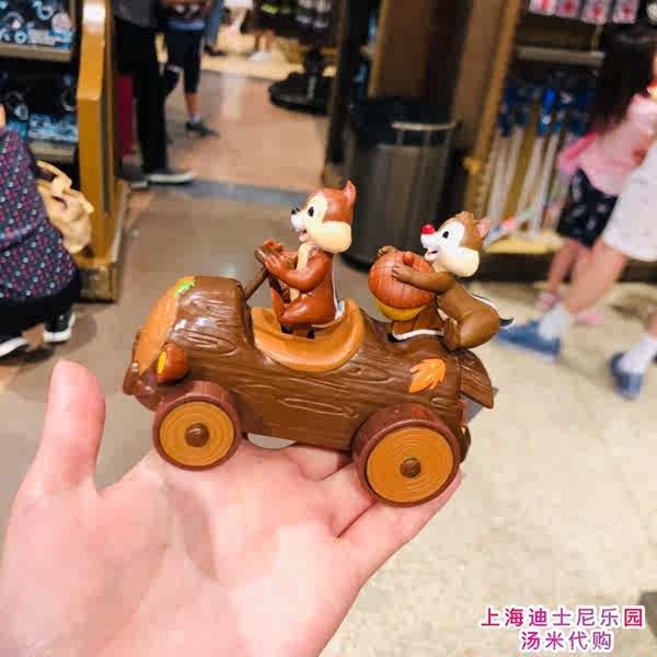 上海迪士尼樂園 國內代購 卡通 奇奇蒂蒂堅果回力車兒童玩具車