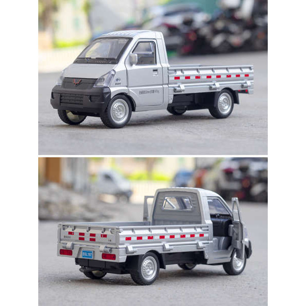 大號五菱柳州小貨車合金模型車輕型運輸車麵包汽車模型送貨車玩具