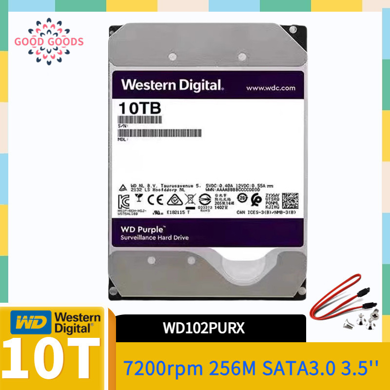 ◎WD/Western Digital Purple 10T HDD SATA3.0 6Gb/s 7200rpm 2