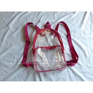 新品 現貨 特惠pvc果凍包透明防水後背包學生糖果色小號果凍包後背包透明背包
