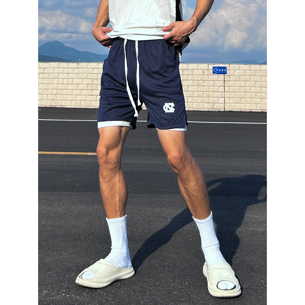 美式短褲四分ncaa運動夏季庫里新款假兩件籃球速干訓練跑步緊身