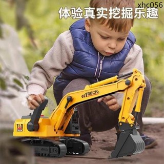 2023新款兒童工程車玩具男孩挖掘機推土勾機攪拌吊車小汽車2-3歲4
