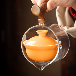 泡茶壺 懶人茶具 茶杯 茶壺 茶具 功夫茶具 懶人泡茶壺 領源茶壺家用新款玻璃泡茶壺行動式防燙包郵網紅整套旅行茶具套裝