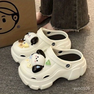 🔥免運🔥熱賣好物📣洞洞鞋女厚底包頭拖鞋夏季外穿防滑防臭踩屎感情侶學生沙灘涼拖鞋