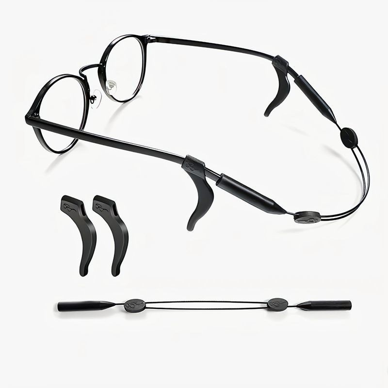 眼鏡配件防下滑眼鏡繩運動籃球漂流眼鏡腿固定防掉落可調節耳勾套
