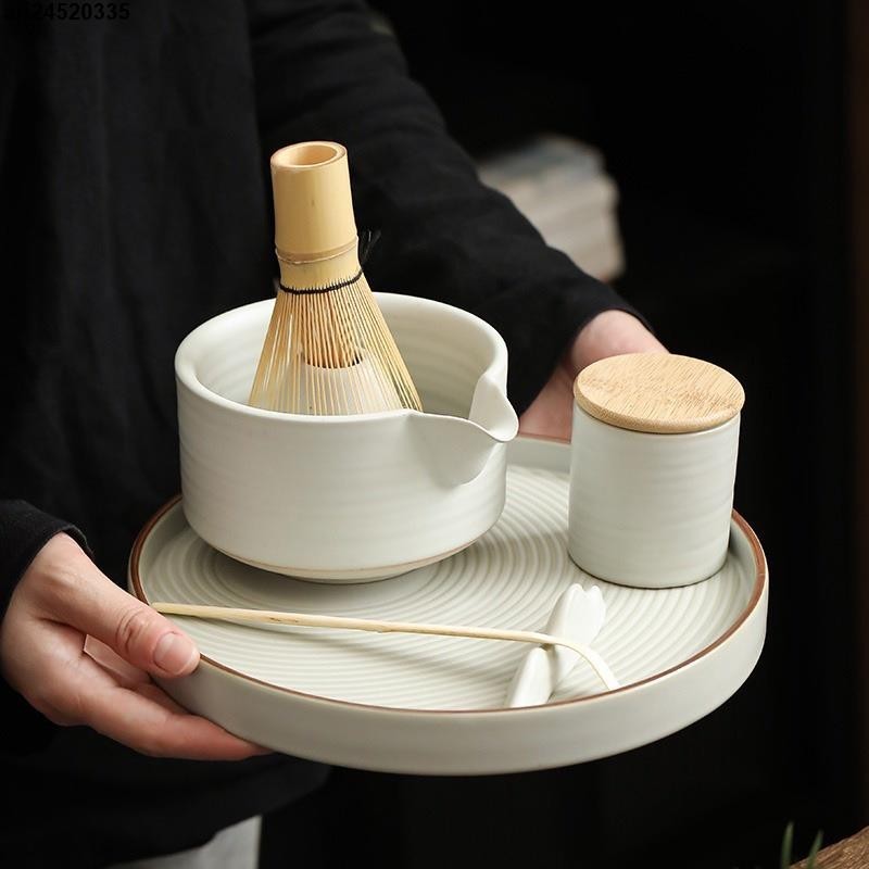 日式抹茶竹筅 茶道打抹攪拌 抹茶刷茶筅茶筅立茶拔套裝