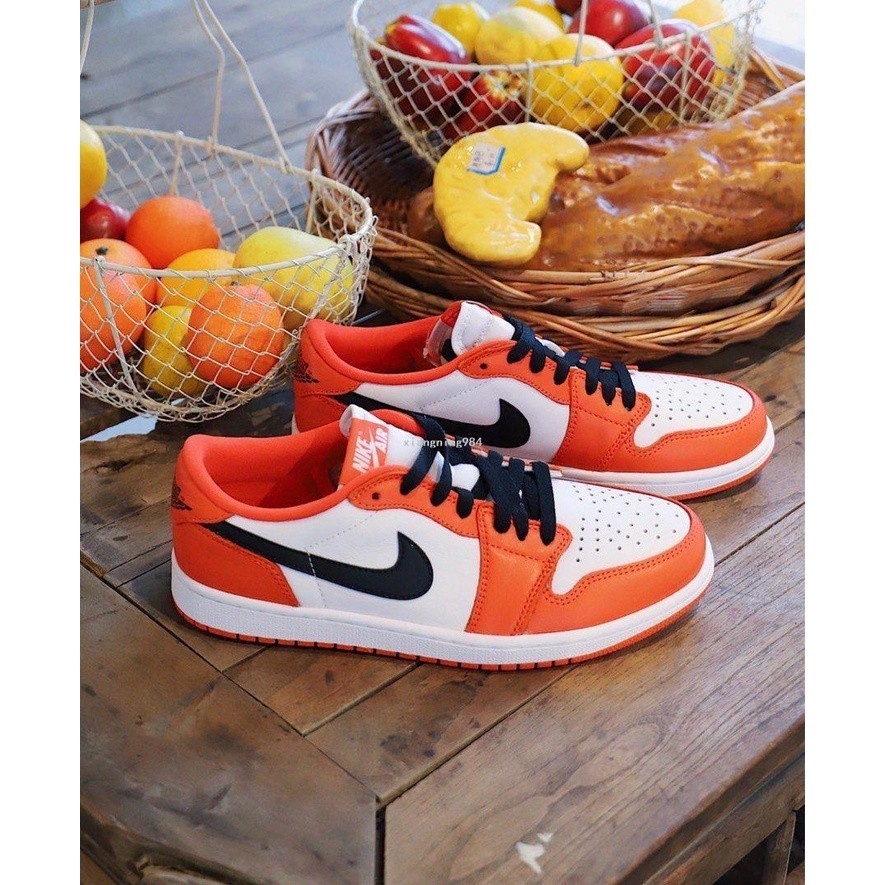 Nike Air Jordan 1 Low OG 低筒 黑橙 扣碎橘 滑板鞋 CZ0790-801