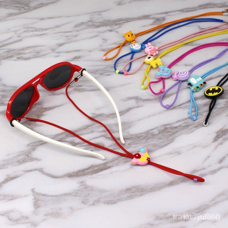 爆款熱賣兒童眼鏡繩子運動眼鏡固定帶防滑防掉兒童近視眼鏡彈力綁帶掛繩