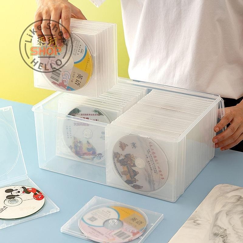 熱銷產品♛光碟收納♛ 光盤收納箱多片CD盒大容量DVD藍光碟片專輯遊戲碟PS4儲存 收納盒