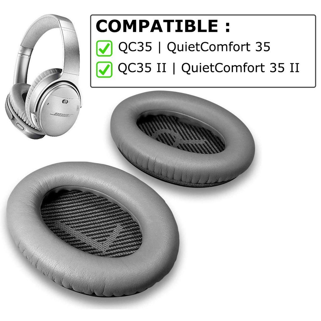 花蓮免運♕真皮耳罩適用QC35QC35IIBOSE耳機QuietComfort35II降噪耳機耳墊替換耳罩專用
