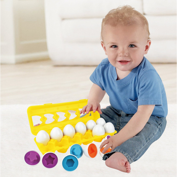 📍現貨📍寶寶玩具 啟蒙辨識顏色 聰明蛋 形狀配對 數字配對 蔬果配對 交通配對 顏色配對
