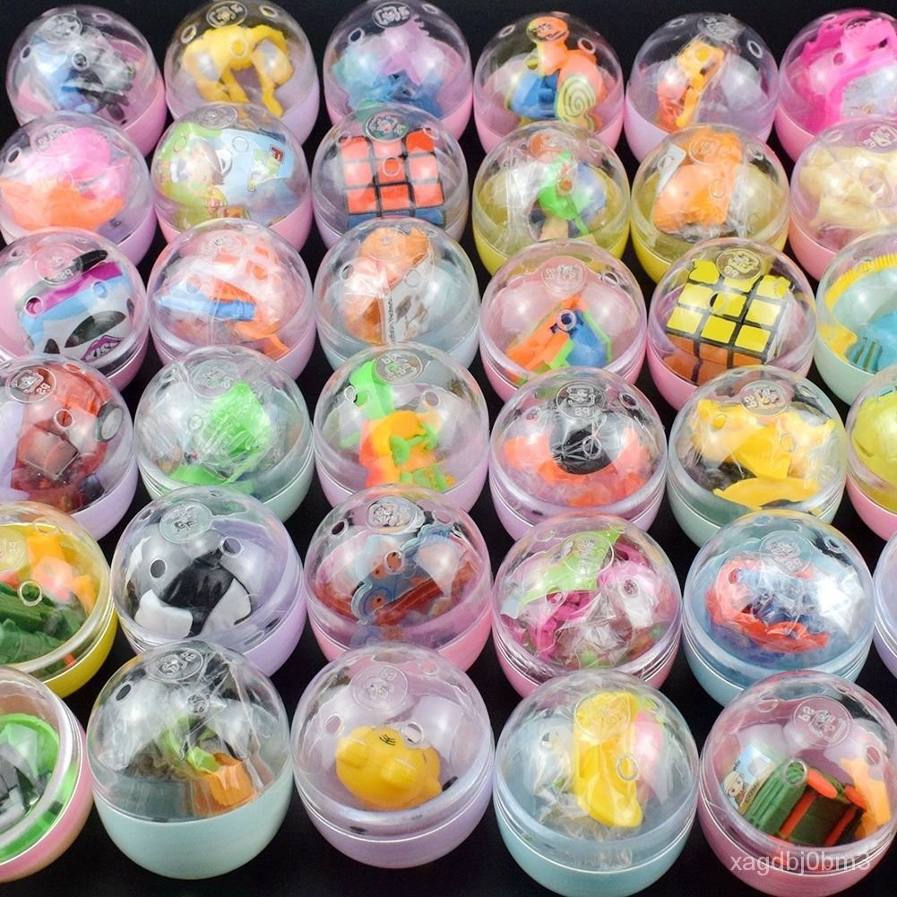 🔥客製/熱賣🔥47*55MM橢圓彩色拚裝扭蛋球玩具投幣奇趣扭蛋機幼兒園禮物玩具 LPTR