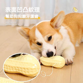 桃園熱賣款 狗狗玩具 寵物玩具 發聲花生 花生捏捏 發聲玩具 TPR玩具 花生 寵物磨牙玩具 潔牙玩具 磨牙耐咬