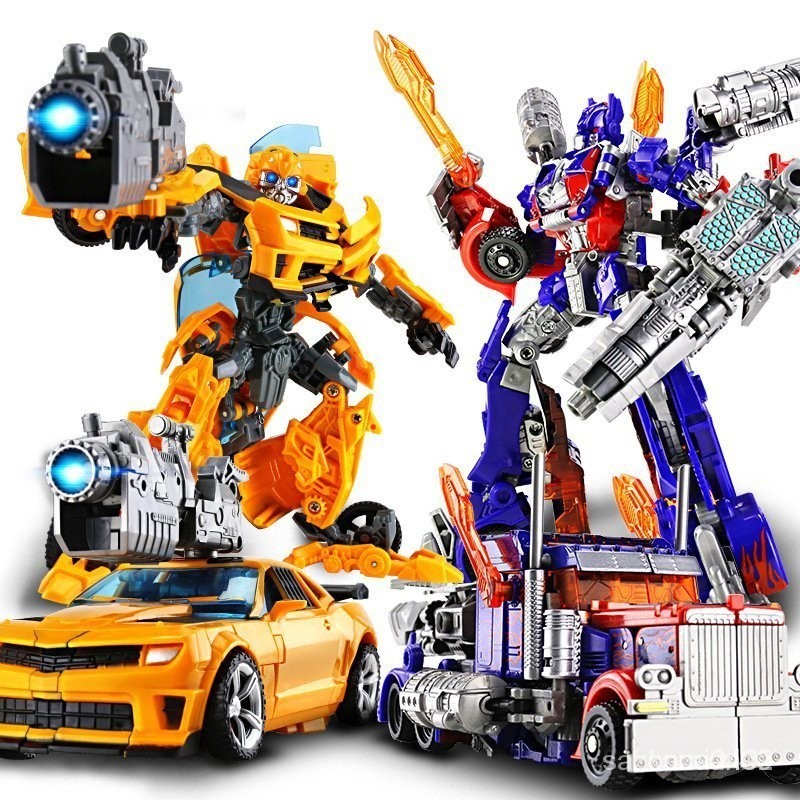 【爆款熱銷】變形玩具金剛5模型汽車機器人大黃蜂恐龍鋼索手辦閤金正版兒童禮物 EOWM F5FM