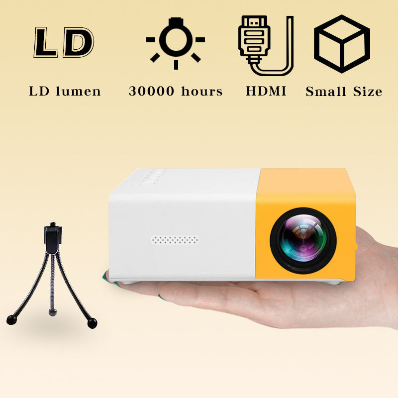 💥限時特價💥投影機 投影儀 YG300投影機儀 YG310 LED 家用高清投影儀 微型 高清1080P小黃機
