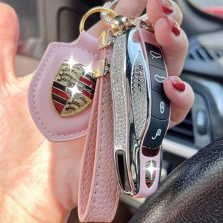 女士 保時捷鑰匙套 Cayenne Macan 718 911 panamera Boxster Porsche鑰匙殼