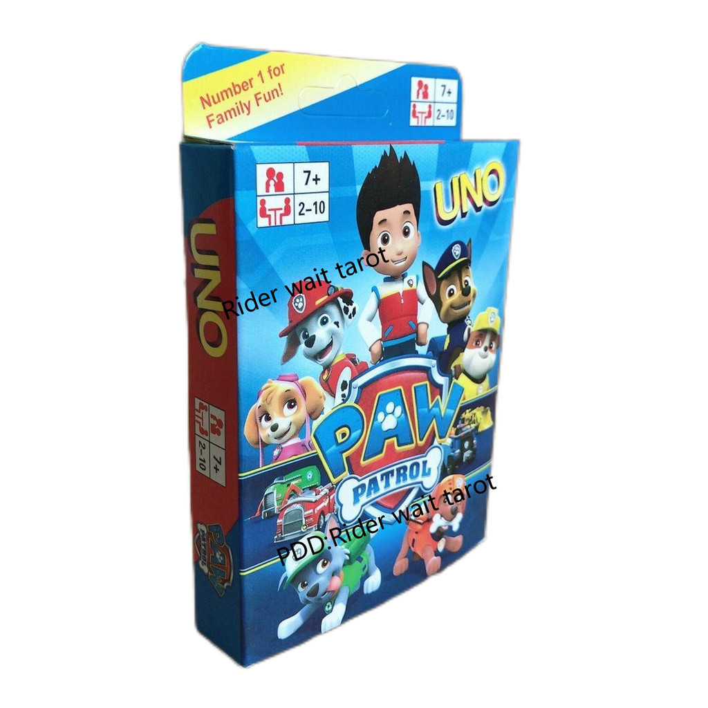 汪汪隊 UNO紙牌遊戲 Paw Patrol簡化版UNO兒童桌遊禮物辨別數字圖案