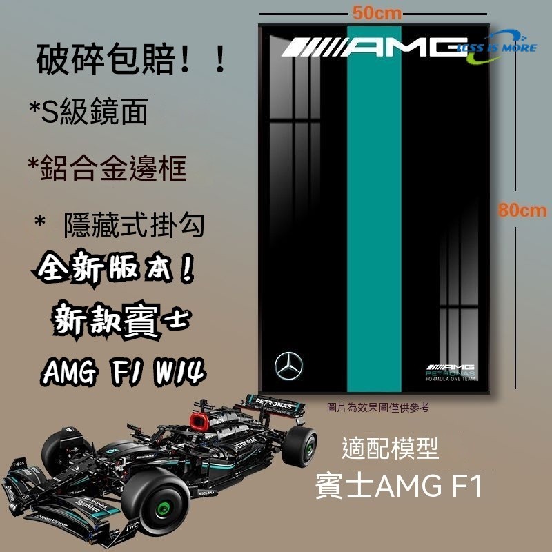 賓士AMG F1 W14 兼容樂高 lego f1 壁掛積木展示相框 墻面立體掛畫 汽車墻面展示 壁掛立體相框 立體掛畫