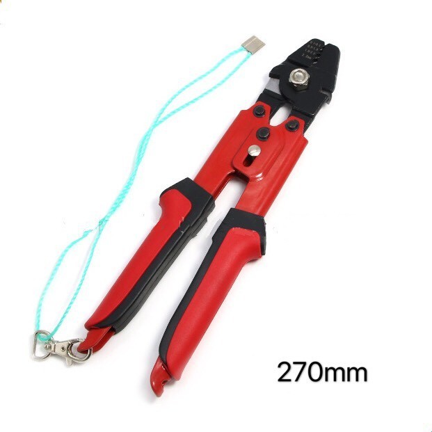 現貨附發票『寰岳五金』270mm 鋁套鉗 壓接鉗 壓線鉗 鋼絲繩索 鋼絲繩 海釣魚鉤 壓接鉗 鋼索鉗 鋼絲鉗