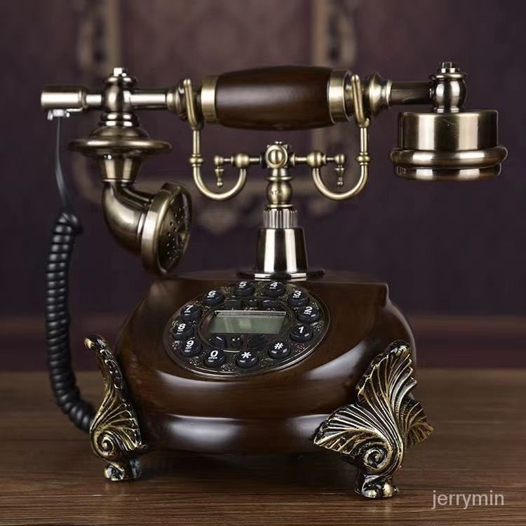 【下殺價】傢用電話 古董電話 有線仿古電話 轉盤電話 復古電話 有來電顯示