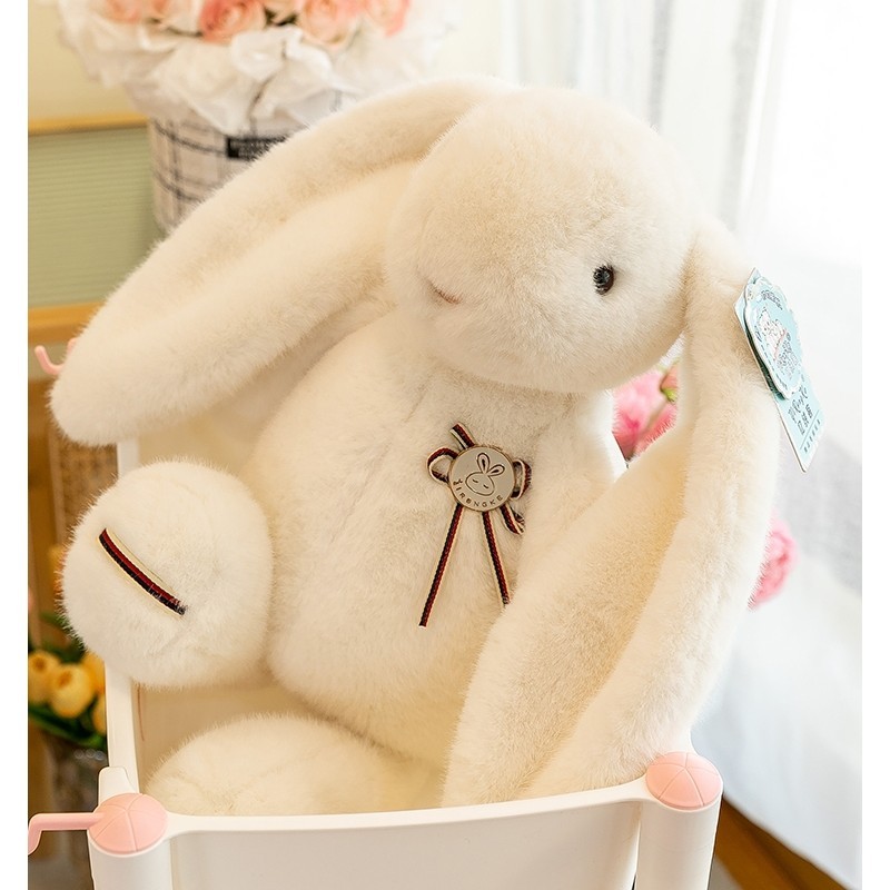 可愛垂耳兔子毛絨玩具安撫娃娃兒童陪睡布娃娃抱枕送女友生日禮物