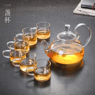 爆款熱賣 耐熱玻璃茶壺防掉蓋過濾泡茶壺煮茶壺高把透明壺花茶養生壺燒水壺 R0F5