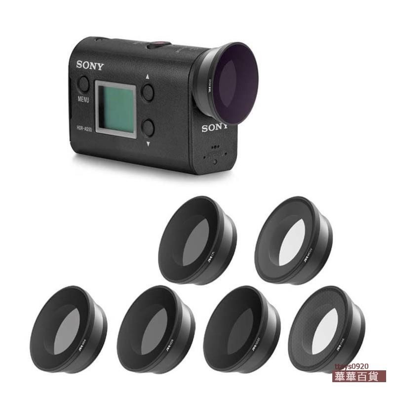 『華華百貨』適用索尼AS50 AS100 AS200 X1000V運動相機鏡頭蓋UV/CPL濾鏡配件