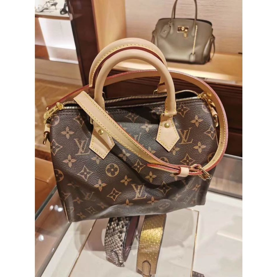 LV 路易威登 M41113 Bandoulière Speedy25 波士頓 枕頭包 手提包