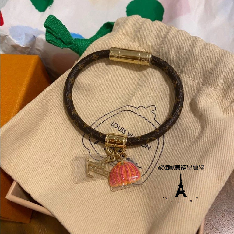 Louis Vuitton 路易威登 LV X YK 草間彌生 Pumpkin bracelet size 17 手環