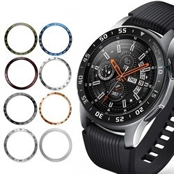 ☲新品 適用於三星Galaxy watch 3 金屬不銹鋼錶圈 watch 3 41mm/45mm時間錶圈運動手錶鋼圈
