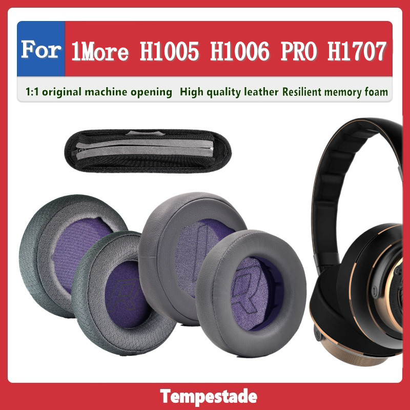 適用於 for 1More H1005 H1006 PRO H1707 耳罩 耳墊 耳機套 頭戴式耳機保護套 Spear