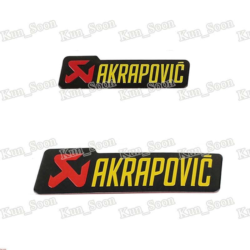Akrapovic 摩托車鋁標排氣管貼紙~
