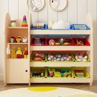【廠傢/直銷】兒童書架實木兒童玩具收納架幼兒整理櫃子置物架寶寶玩具收納櫃 JR5M