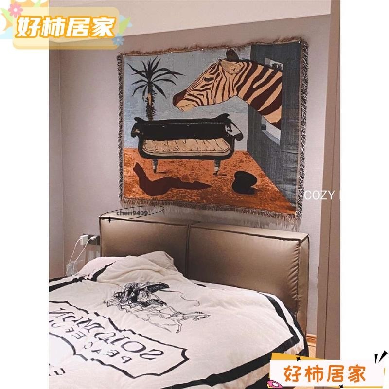 🔥台灣熱賣🔥藝術掛毯 沙發毯 沙發巾 背景牆掛毯 牆壁毯 沙發裝飾毯 床邊蓋毯 家居裝飾 沙發毯man56