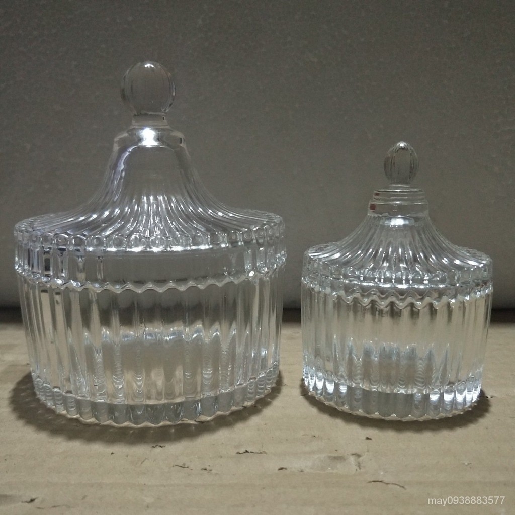 古典風玻璃燭臺 玻璃杯 果凍蠟燭杯 香薰蠟燭杯 懞古包 diy蠟燭材料 IVN8
