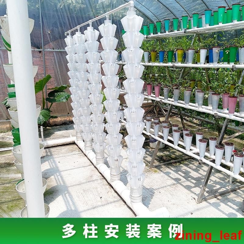熱賣%無土栽培設備水培種植立柱垂直種植箱系統陽臺種菜機生菜補光