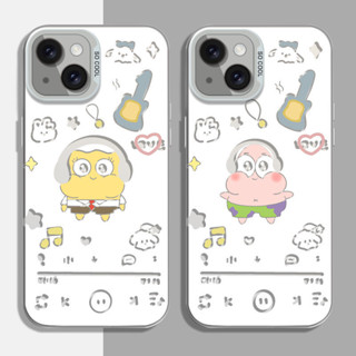 CoCo✨ 耳機海綿寶寶適用蘋果 華為 榮耀 一加 小米 紅米 vivo OPPO iQOO系列手機殼 保護殼