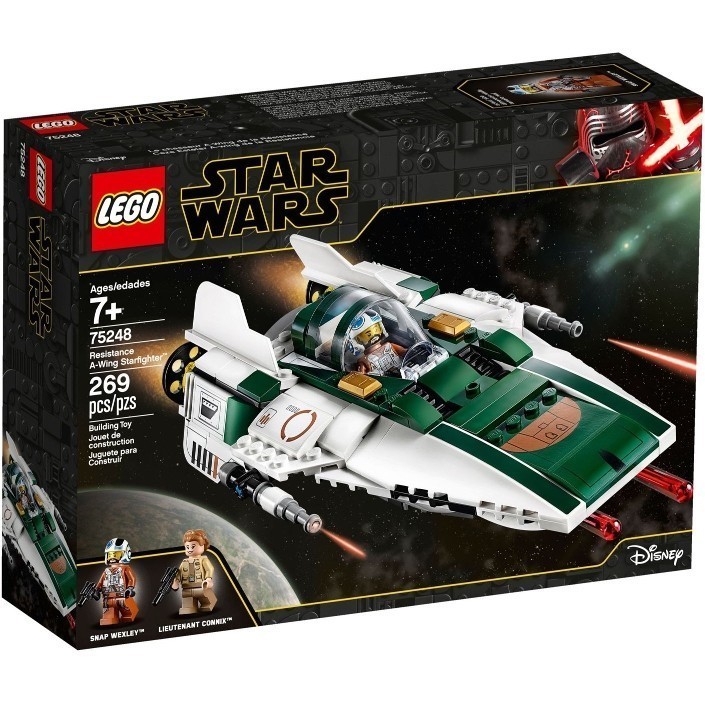 LEGO 75248 星際大戰系列 Resistance A-Wing Starfighter【必買站】樂高盒組