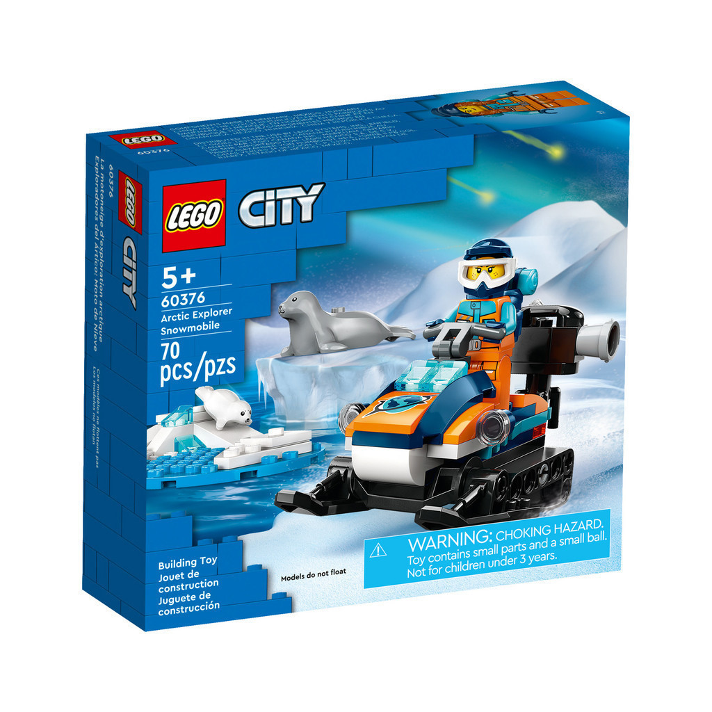 LEGO 60376 北極探險家雪上摩托車 城市系列【必買站】樂高盒組