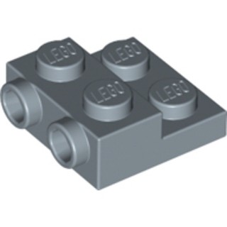 LEGO零件 變形平板磚 2 x 2 x 2/3 沙藍色 99206 6248962【必買站】樂高零件