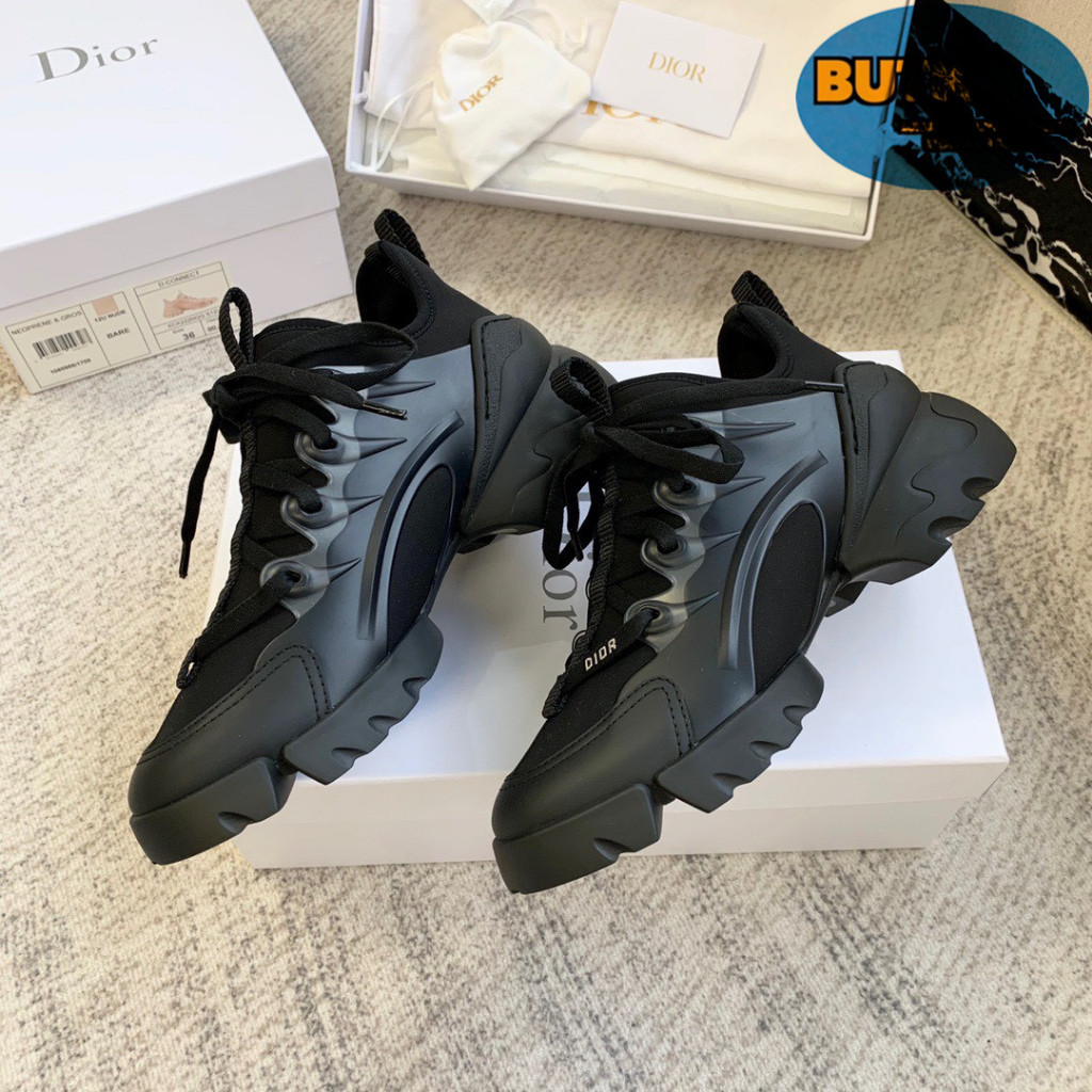 DIOR 迪奧 D-CONNECT 黑色 女款 運動鞋 休閒鞋 增高鞋 dior老爹鞋