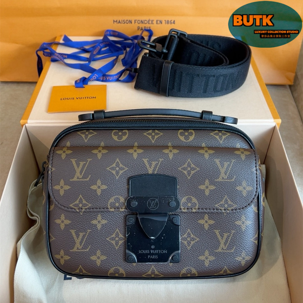 LV 路易威登 S LOCK 郵差包 老花 肩背包 斜背包 男包 M45806 免運