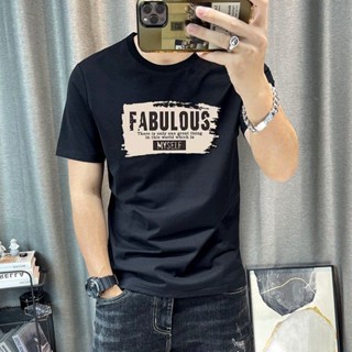 短袖上衣男 高磅 落肩 素色 涼感 排汗衫 短袖 防曬 短T T恤 排汗 塗鴉字母印花圓領短袖t桖 韓版 修身短袖上衣