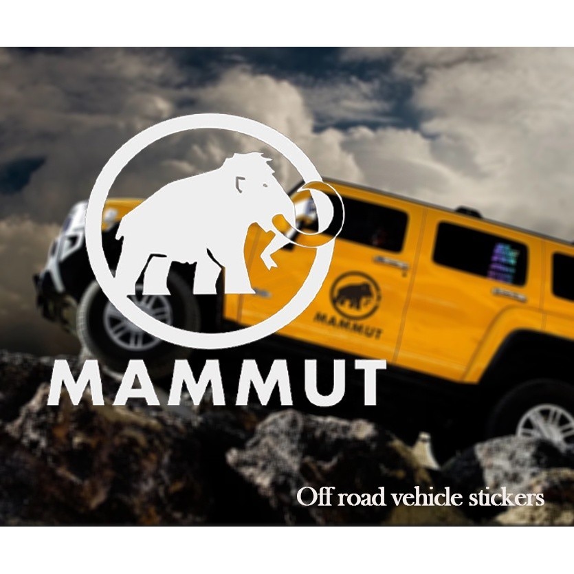Mammut戶外旅行探險收納裝飾印花防水貼紙個性潮牌猛獁滑雪板貼紙配件