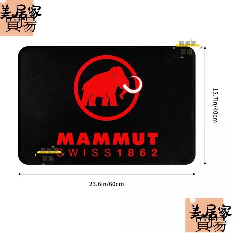 ❤️[台灣現貨]新款 Mammut logo 浴室法蘭絨地墊 廁所衛生間防滑腳墊 茶几門口吸水地墊 速乾進門地毯 客廳沙