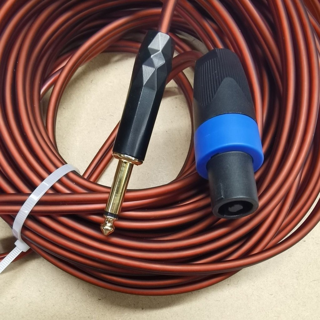專業音響線無氧銅音箱線 鍍金6.5轉四芯插頭專業插頭喇叭功放連線