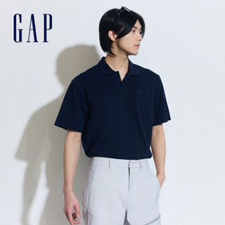Gap 男裝 Logo短袖POLO衫-海軍藍(460848)