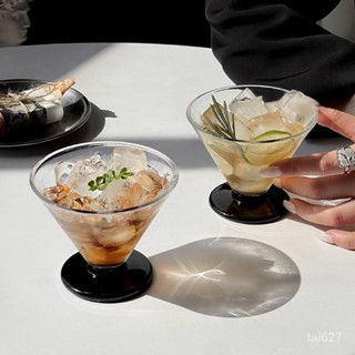 【臺灣優選】ins法式中古杯玻璃杯傢用複古茶杯水杯網紅高顔值日式冰淇淋杯子馬克杯